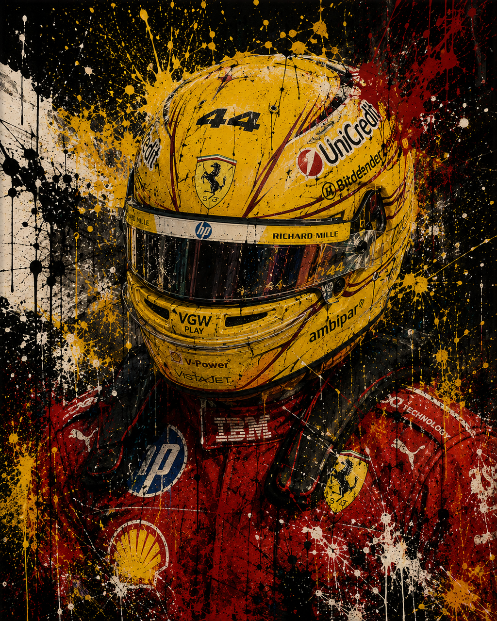 Lewis Hamilton Wall Art Prints