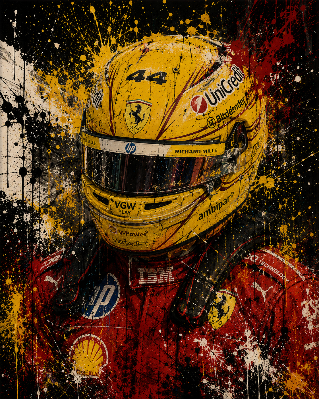 Lewis Hamilton Wall Art Prints